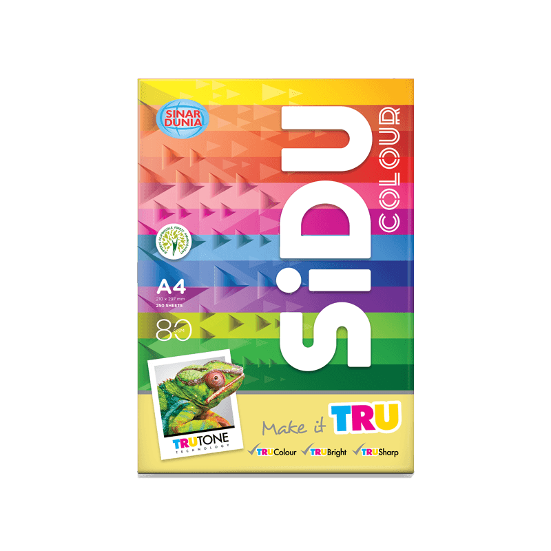 Sidu Kertas Warna 80 gr A4 Rainbow – 1