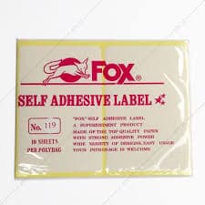 Label Fox No. 119 – 1