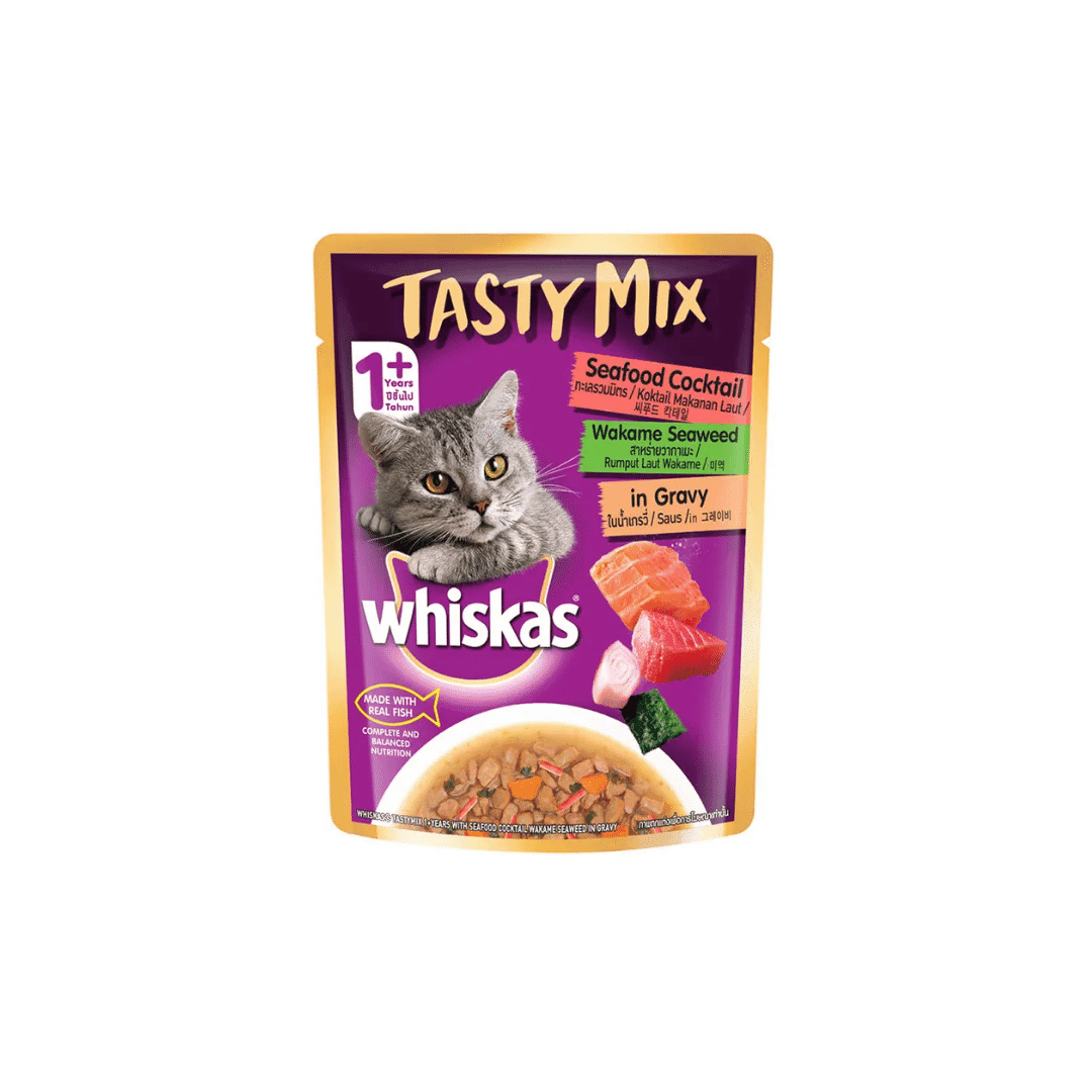 Whiskas Tasty Mix Seafood C 70 gr – 1