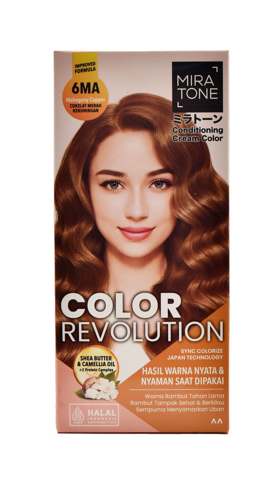 Miratone Conditioning Cream Color Mahogany Copper 40 gr + 60 ml +15 ml – 1