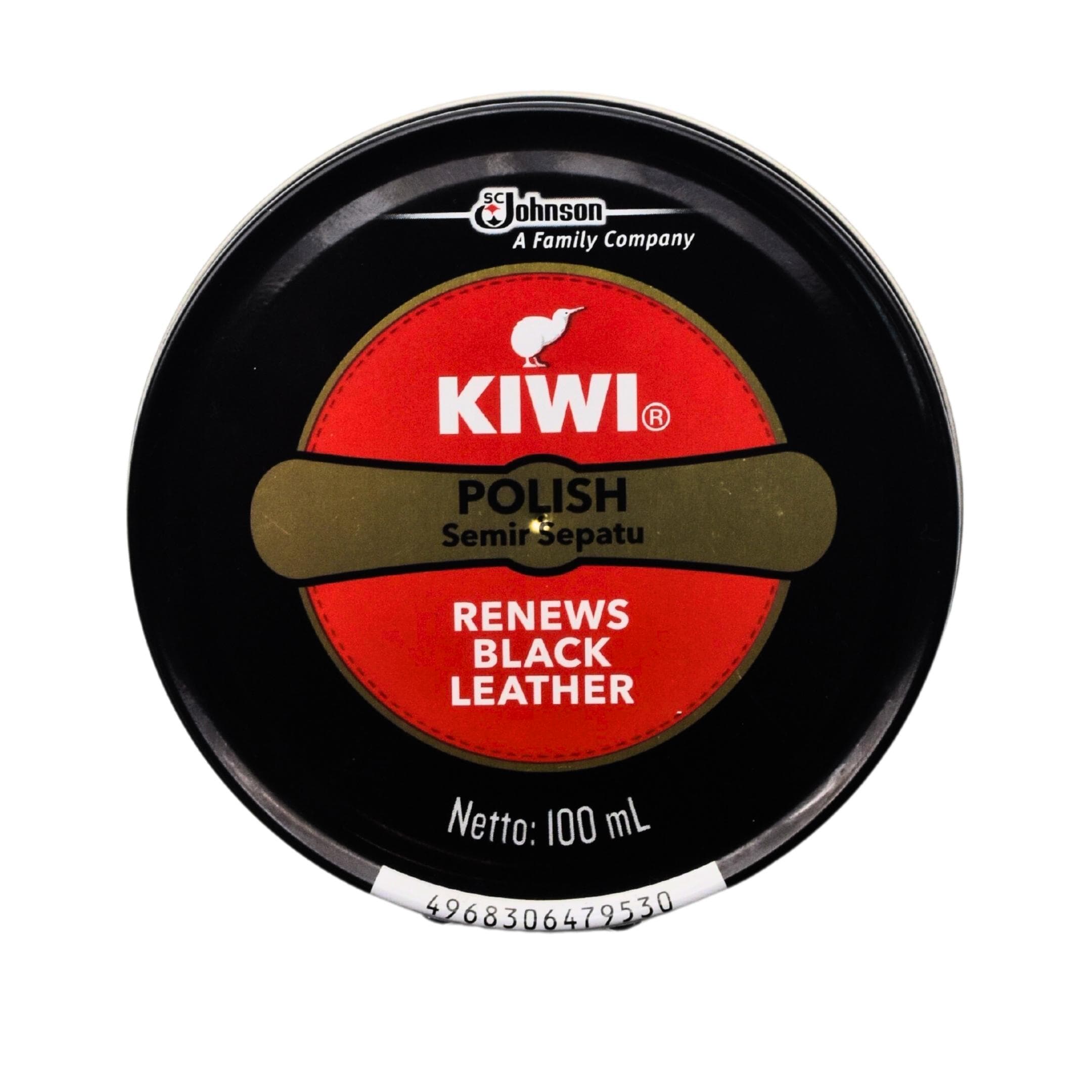 Kiwi Polish Semir Sepatu Renews Black Leather 100 ml – 1