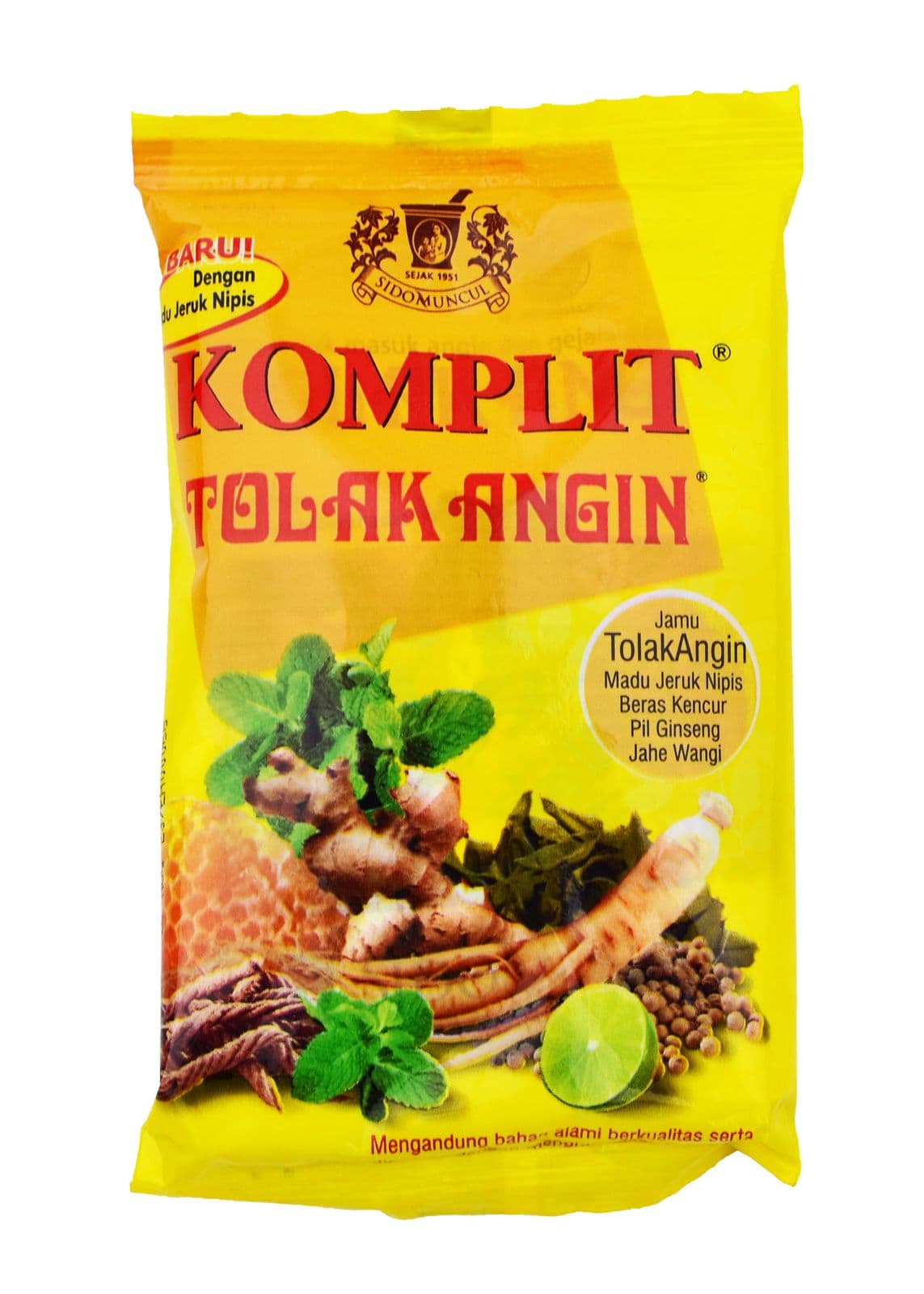 Tolak Angin Komplit Obat Herbal Untuk Masuk Angin Dengan Madu, Jeruk Nipis – 1