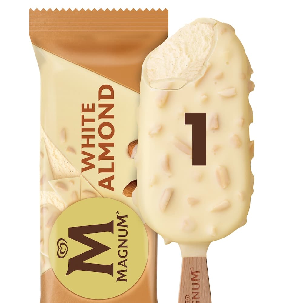 Walls Magnum Es Krim Stick White Almond 80 ml – 1