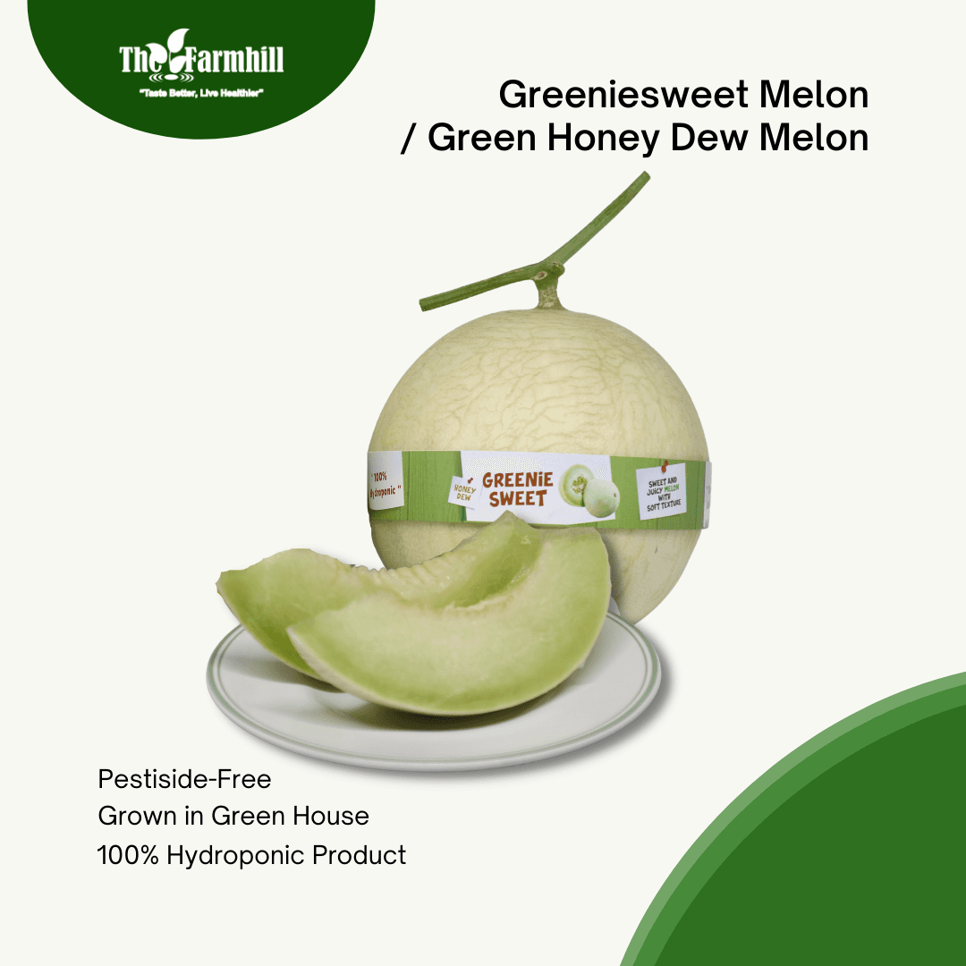 Farm Hill Buah Melon Greenie Sweet 1-1,2 kg 1 pcs – 1