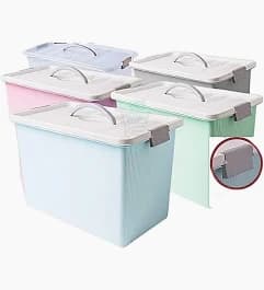 Kotak Kontainer Garis Pastel 20 L – 1