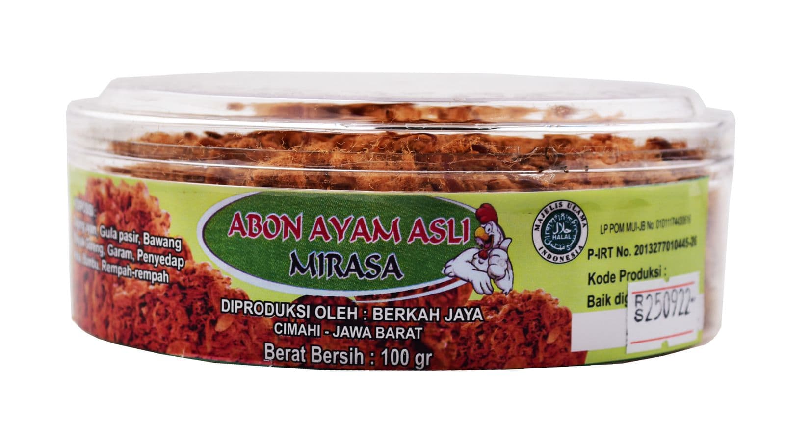Mirasa Abon Ayam Toples 100 gr – 1