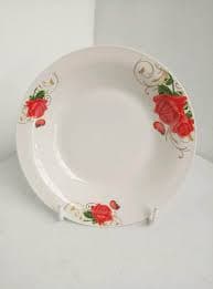Dinasty Piring Omega Bunga Kupu Merah 9,25 inci – 1