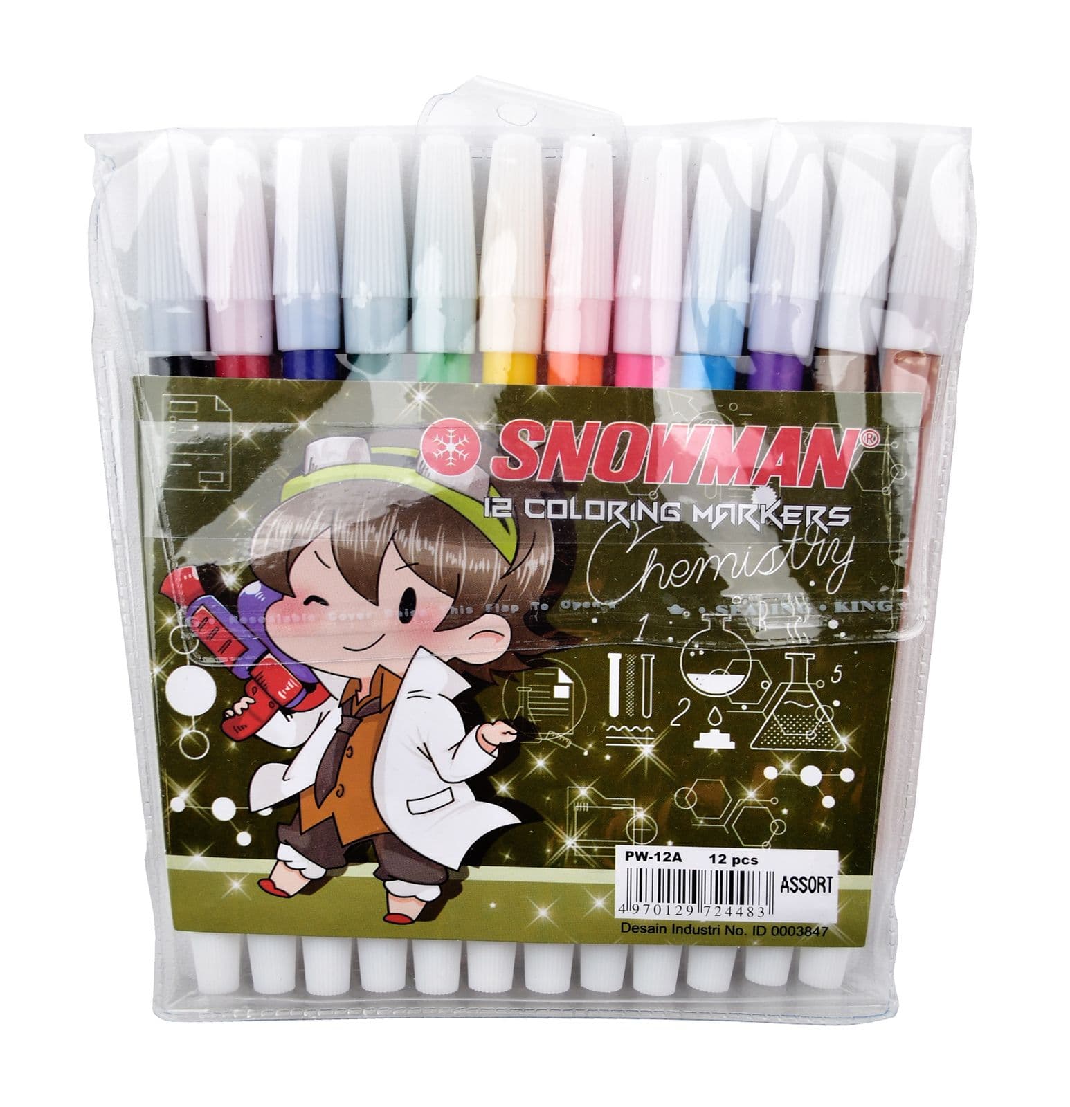 Snowman Spidol 12 Warna – 1