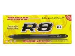 Standard Pulpen R-Pen R8 Basic Cetek Hitam – 1