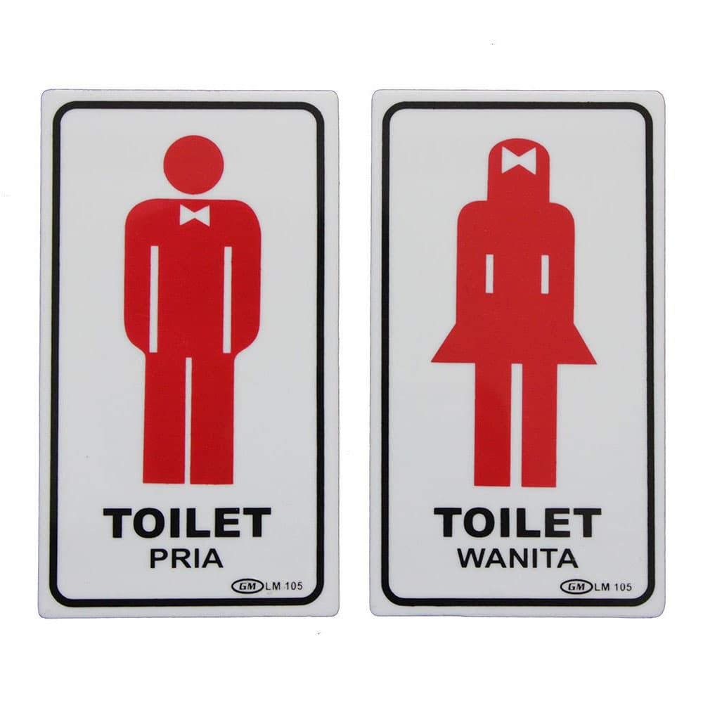 Akrilik Toilet Pria Wanita – 1