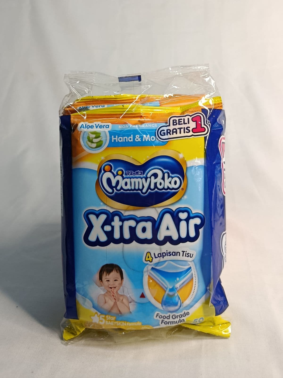 Mamy Poko Tisu Basah Bayi Tangan & Mulut NF 50 lembar – 1