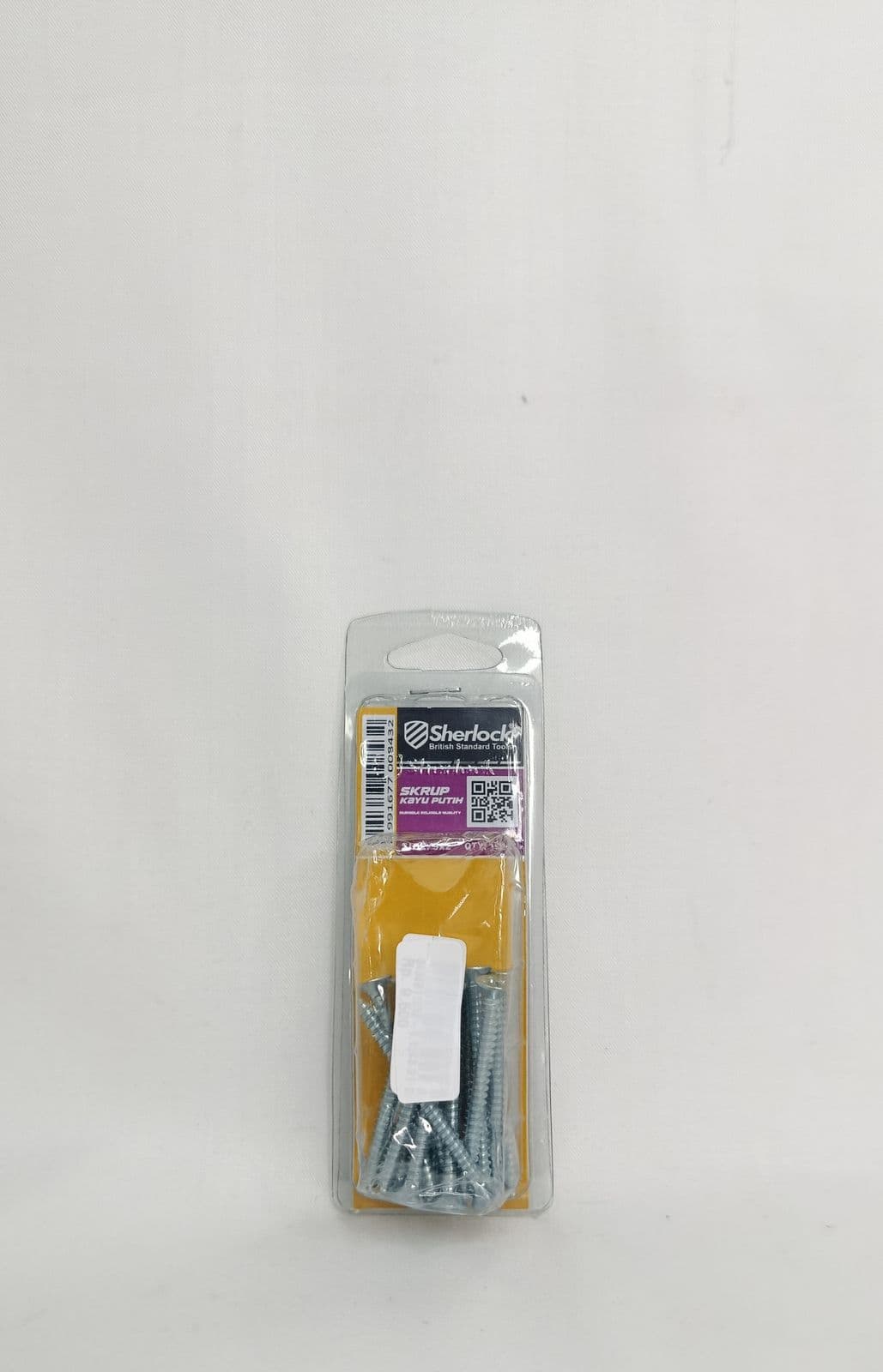 Sherlock Skrup Kayu Putih 9 x 2 inci Mika - 15 pcs – 2